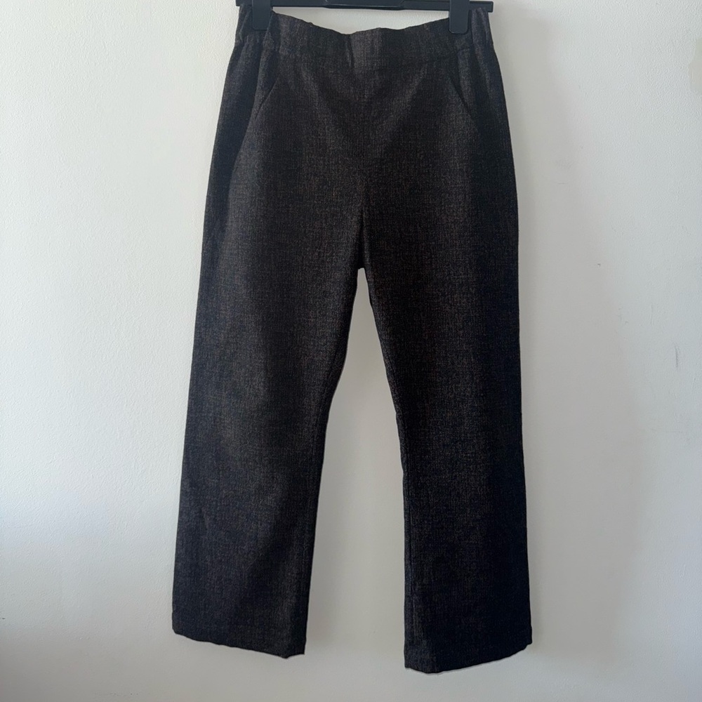 Zero + Maria Cornejo Black and Brown Trousers